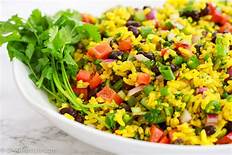 yellow rice salad